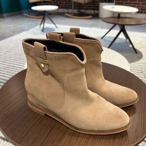 Cole Haan Tan Suede Ankle Boots